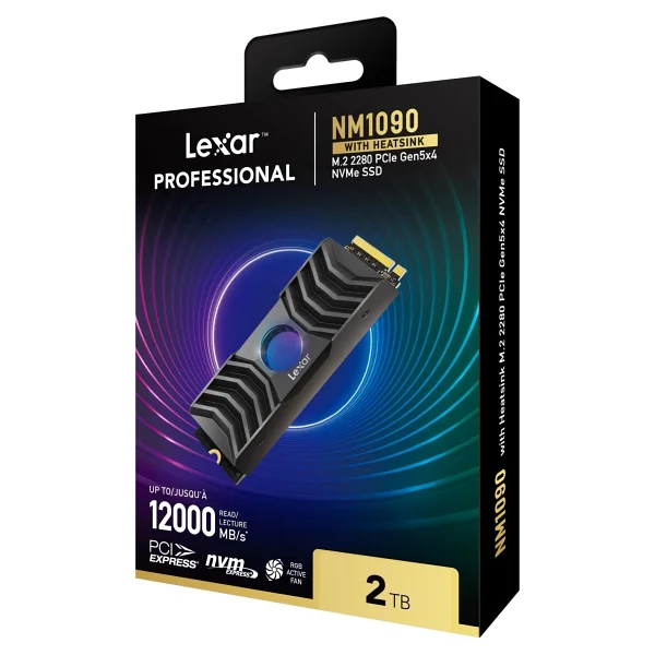 Lexar Nm1090 RGB Lnm1090002t-Rnang Soğutuculu Pcı-Express 5.0 2 TB M.2 SSD - Görsel 5