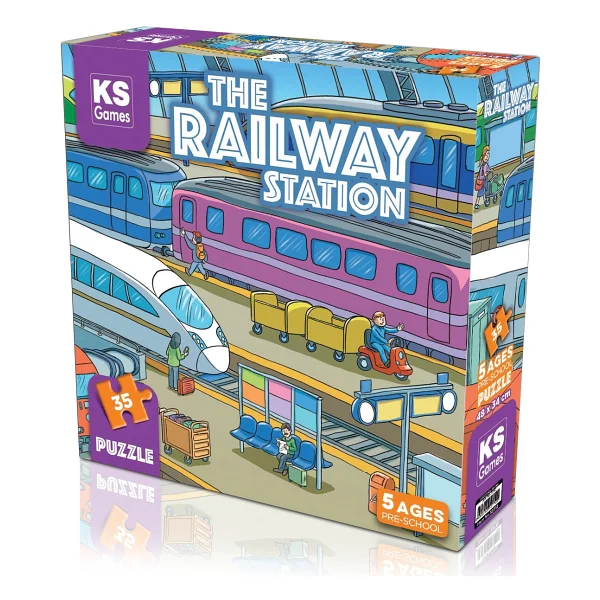 Ks Games The Railway Station Puzzle 35 Parça 32712 - Görsel 4