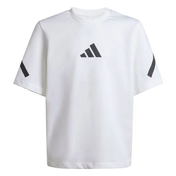 Adidas Z.N.E. Jj4144 Beyaz Kısa Kollu Bisiklet Yaka Çocuk Tişört - Görsel 3