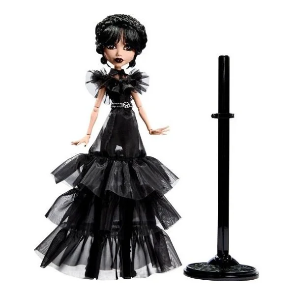 Monster High Wednesday Balo Elbiseli Bebek Hxj03 - Görsel 6