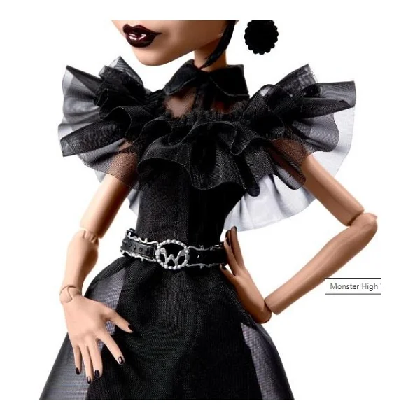 Monster High Wednesday Balo Elbiseli Bebek Hxj03 - Görsel 5