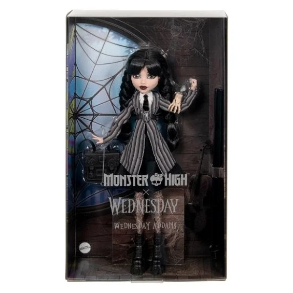 Monster High Wednesday Addams Okul Üniformalı Bebek Hxj04 - Görsel 2