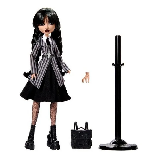 Monster High Wednesday Addams Okul Üniformalı Bebek Hxj04 - Görsel 5