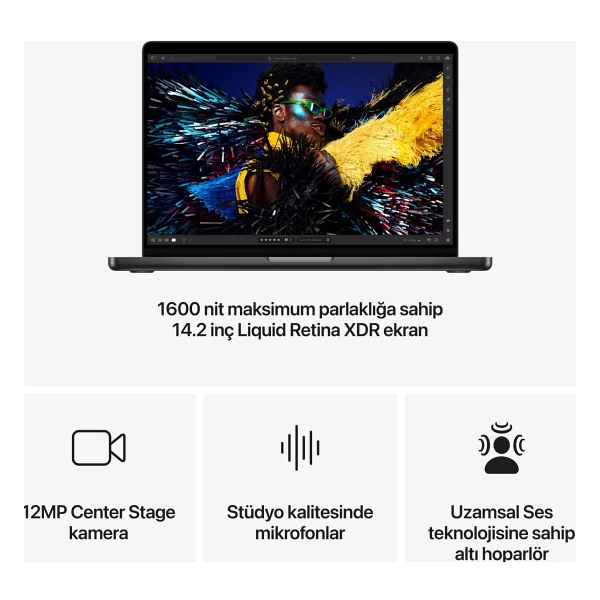 MacBook Pro M4 Pro 24 GB 512 GB SSD 14.2" Notebook - Görsel 6