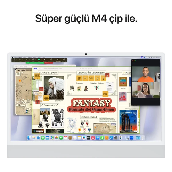 iMac M4 16 GB 512 GB SSD 10c GPU 24" 4.5k All İn One PC - Görsel 6