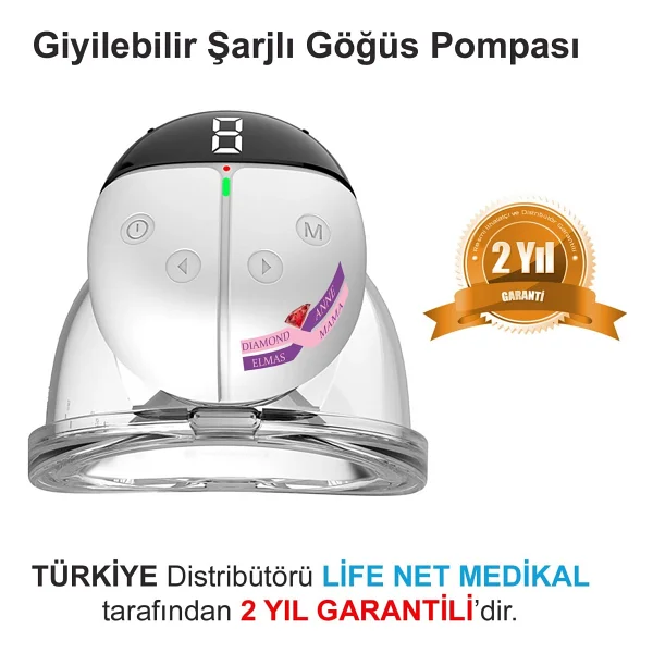 Diamond Mama Elmas Anne Qy-103 Giyilebilir Elektrikli Göğüs Ve Süt Pompası - Görsel 4