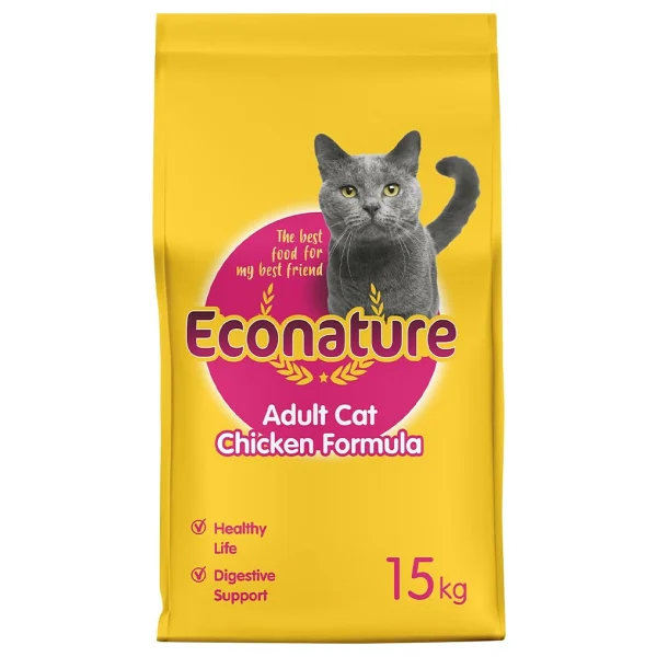 Econature Tavuklu Yetişkin Kedi Maması 15kg Ekonomik Mama Segmenti İle Sağlıklı Beslenme - Görsel 2