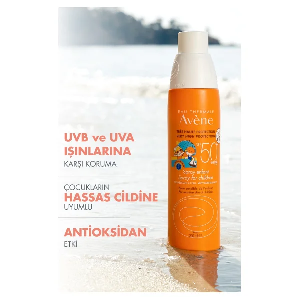Avene Enfant 200 Ml 50 Faktör Çocuk Güneş Spreyi - Görsel 2