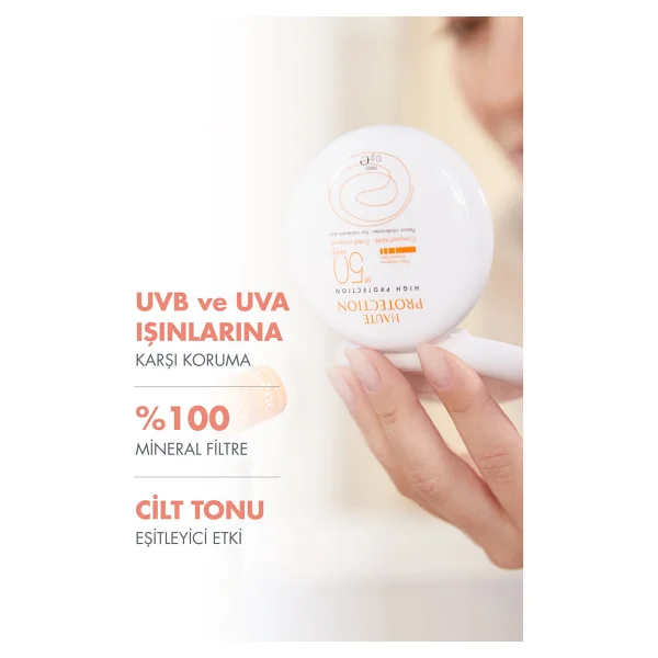 Avene Compact Teintee Spf 50+ 10 Gr Krem Fondöten - Görsel 4