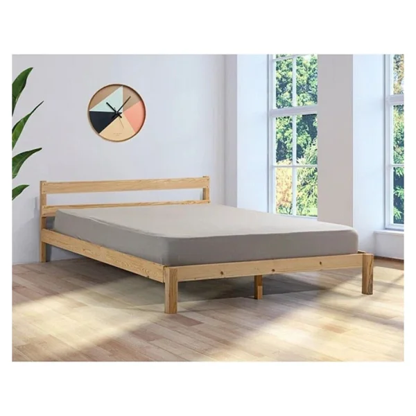 Pinoxi Masif Ahşap Karyola Çift Kişilik 160x200 Cm - Görsel 7