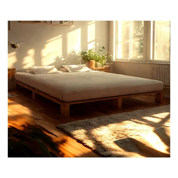 Pinoxi Ahşap Platform Karyola 160x200 Cm - Görsel 2