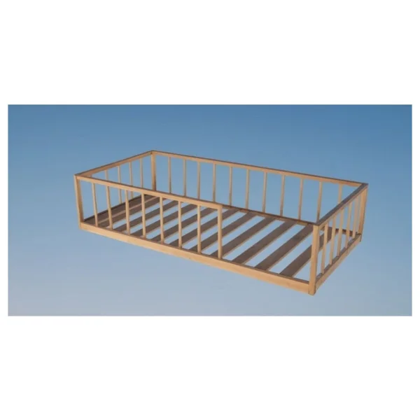 Pinoxi 90x190 Cm Masif Ahşap Naturel Çocuk Karyola - Görsel 3