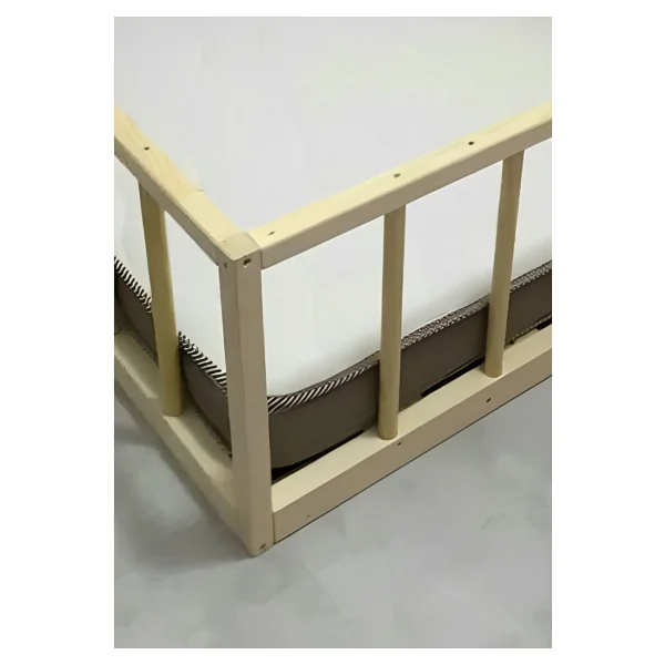 Pinoxi 90x190 Cm Masif Ahşap Naturel Çocuk Karyola - Görsel 4