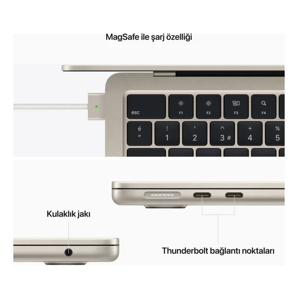 MacBook Air M2 16 GB 256 GB SSD 13.6" Notebook - Görsel 7