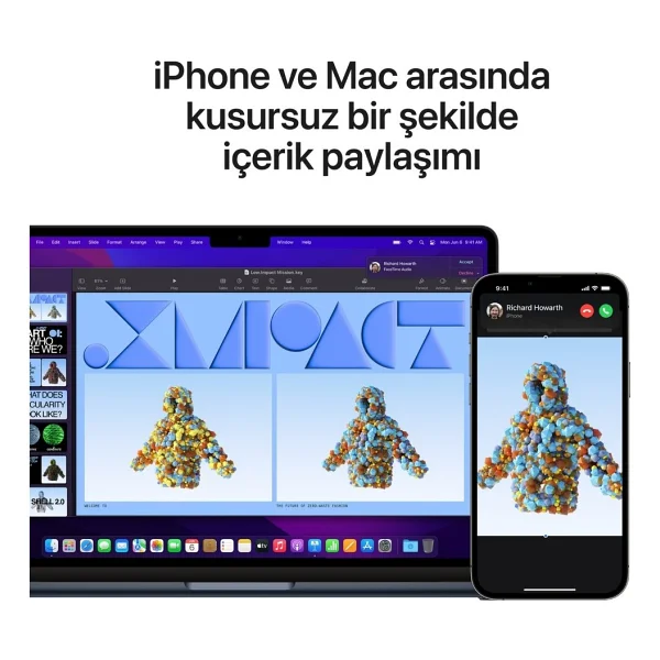 MacBook Air M2 16 GB 256 GB SSD 13.6" Mc7x4tu/A Gece Yarısı - Görsel 10