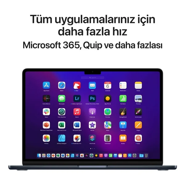 MacBook Air M2 16 GB 256 GB SSD 13.6" Mc7x4tu/A Gece Yarısı - Görsel 3
