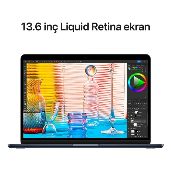 MacBook Air M2 16 GB 256 GB SSD 13.6" Mc7x4tu/A Gece Yarısı - Görsel 6