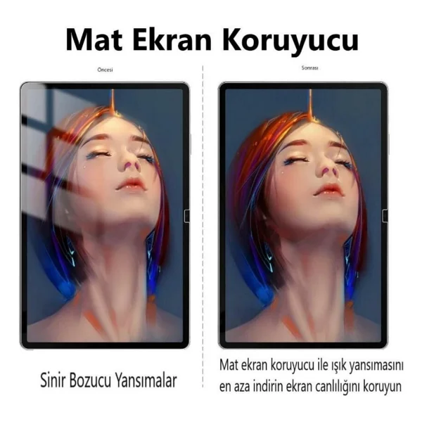 Engo Xiaomi Pad 7 Pro Mat Ekran Koruyucu 11.2 İnç Şeffaf - Görsel 4