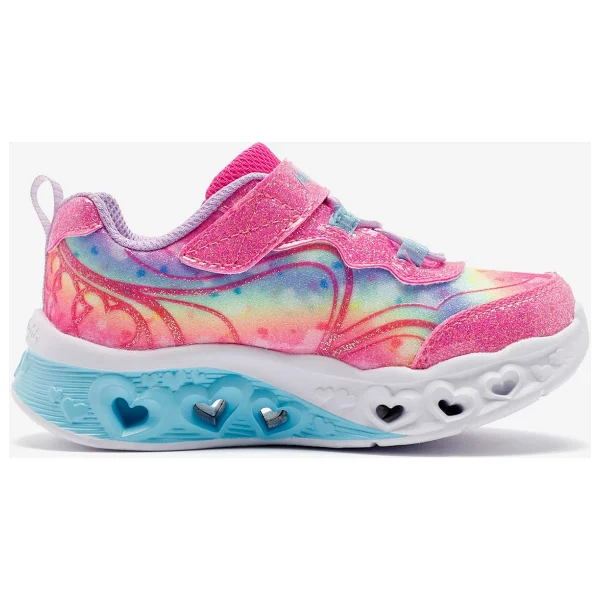 Skechers Flutter Heart Lights Groovy Swirl 303253n Hplv Pembe Işıklı Kız Bebek Spor Ayakkabı - Görsel 3