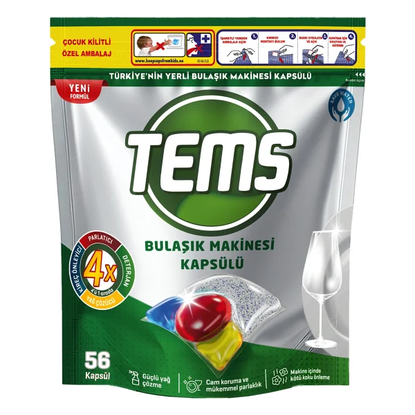 Tems Bulaşık Makinesi Tableti 56'lı - Görsel 10