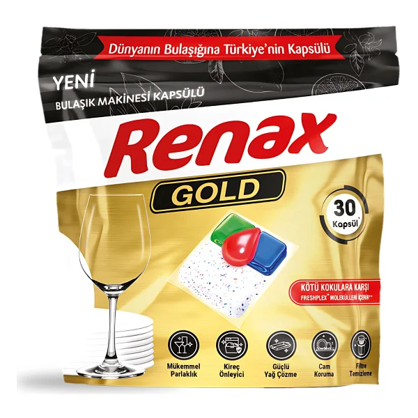 Renax Gold Bulaşık Makinesi Tableti 30'lu 6 Adet - Görsel 2