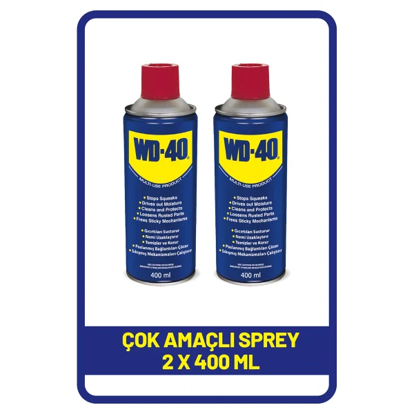 Wd-40 Çok Amaçlı Pas Sökücü 400 Ml X 2 Adet Temizlik Ve Koruma İçin Etkili - Görsel 5