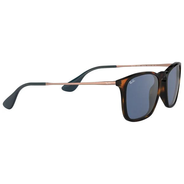 Ray-Ban Chris 4187 639080 Havana-Blue Güneş Gözlüğü - Görsel 4