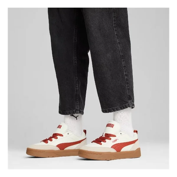 Puma Park Lifestyle Og 397262-05 Beyaz-Kırmızı Spor Ayakkabı - Görsel 2