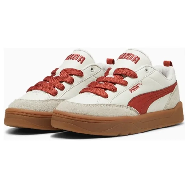 Puma Park Lifestyle Og 397262-05 Beyaz-Kırmızı Spor Ayakkabı - Görsel 4