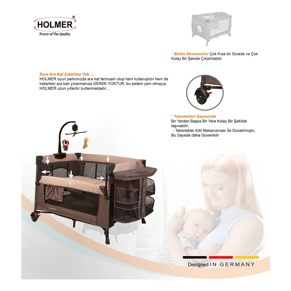 Holmer Kids Maxi Comfort Coolstyle Deluxe Park Yatak - Görsel 3