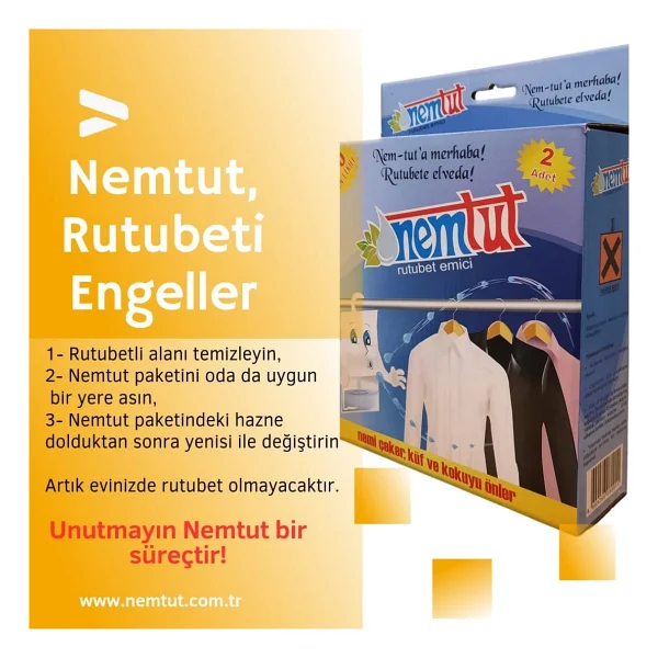 Nemtut Nem Tutucu Rutubet Giderici Korozyon Önleyici (2 Kutu/4 Paket) - Görsel 2