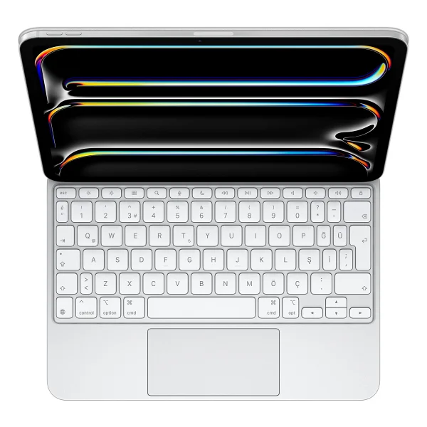 Apple iPad Pro M4 Magic Keyboard Beyaz Mwr03tq/A 11" Tablet Klavyesi - Görsel 4