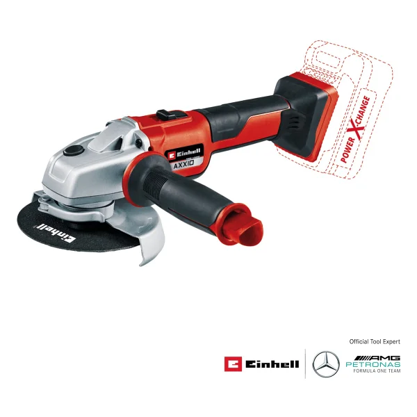 Einhell Professional Akülü Avuç Taşlama Axxıo 18/125 Power X-Change (18 V, 700 W, 125 Mm Disk Ø, 33 Mm Kesme Derinliği, Kömürsüz, Yumuşak Başlangıç, Kesme Diski Ve Akü Dahil Değildir) - 4431140 - Görsel 8