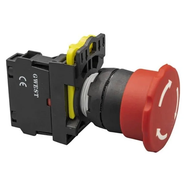 Gwest A5-01zs 40mm Kalıcı Stop Mantar Buton 1nc 22 Mm - Görsel 2