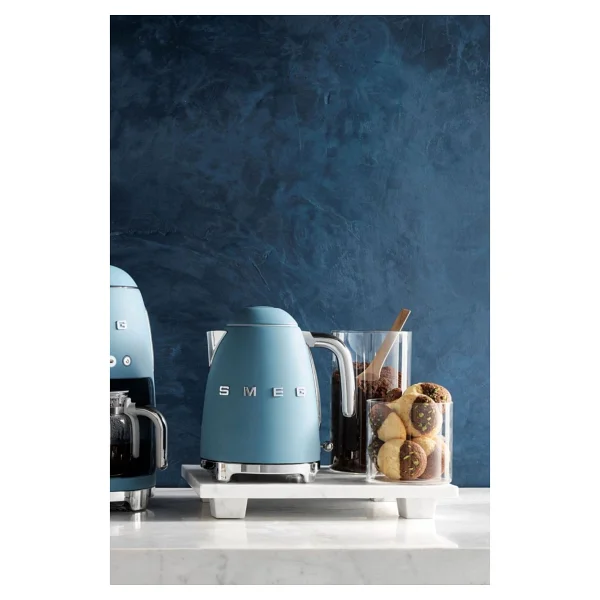Smeg Mat Storm Blue Kettle Seti: Ekmek Kızartma Makinesi Ve Filtre Kahve Makinesi Otomatik Kapanma Özelliği - Görsel 3