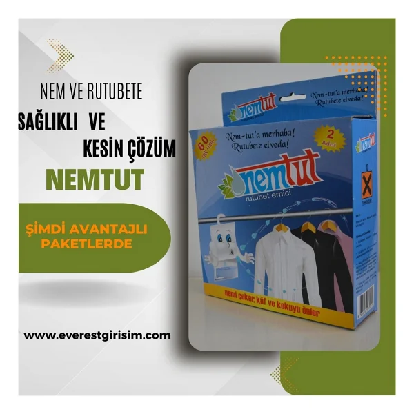 Nemtut Nem Alıcı Önleyici Rutubet Küf Giderici Emici Korozyon Önleyici Koku Giderici 1 Kg 1 Kutu 2 Paket - Görsel 6
