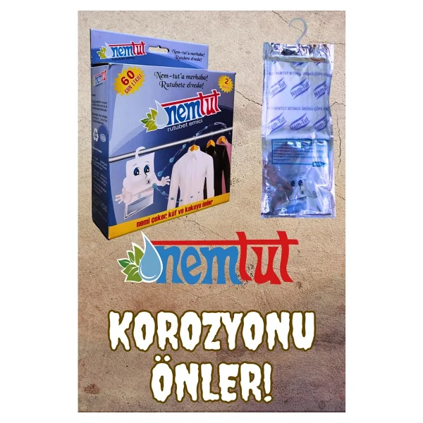 Nemtut Nem Alıcı Önleyici Rutubet Küf Giderici Emici Korozyon Önleyici Koku Giderici 1 Kg 1 Kutu 2 Paket - Görsel 7