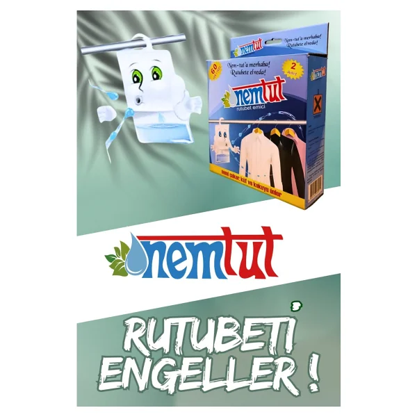 Nemtut Nem Alıcı Önleyici Rutubet Küf Giderici Emici Korozyon Önleyici Koku Giderici 1 Kg 1 Kutu 2 Paket - Görsel 8