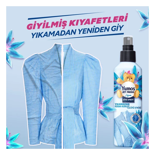 Yumoş Jet Fresh Giysi Spreyi 200 Ml - Görsel 4