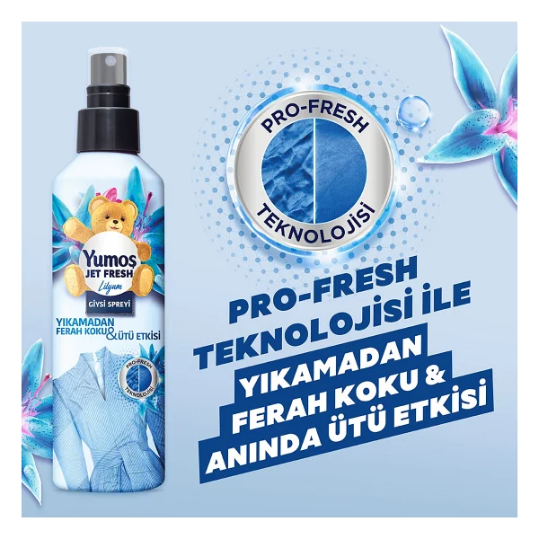 Yumoş Jet Fresh Giysi Spreyi 200 Ml - Görsel 5