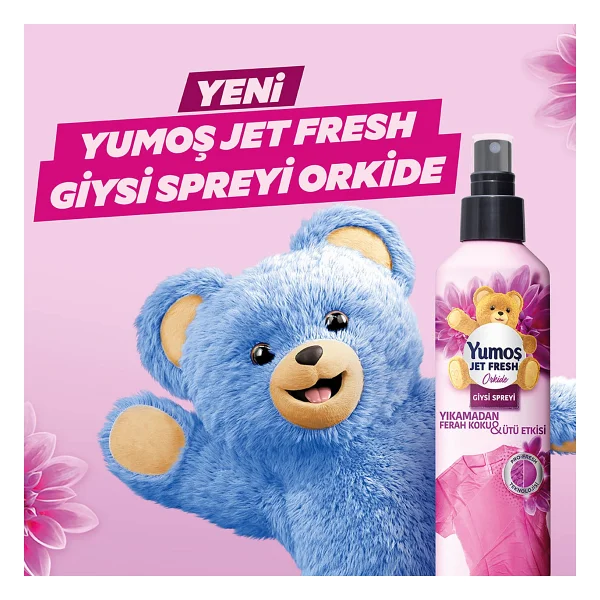 Yumoş Jet Fresh Orkide Giysi Spreyi 200 Ml - Görsel 3