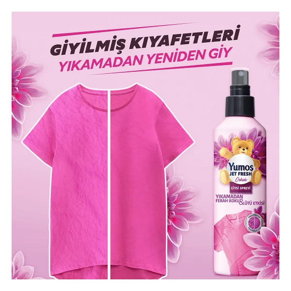 Yumoş Jet Fresh Orkide Giysi Spreyi 200 Ml - Görsel 4