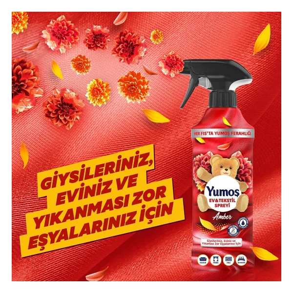 Yumoş Amber Yıkaması Zor Eşyalar İçin Sprey 450 Ml - Görsel 5