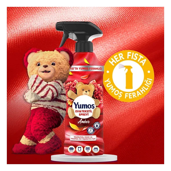Yumoş Amber Yıkaması Zor Eşyalar İçin Sprey 450 Ml - Görsel 6