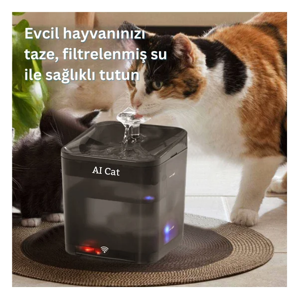 AI Cat Beta 2.2 Lt Akıllı Su Pınarı - Görsel 5