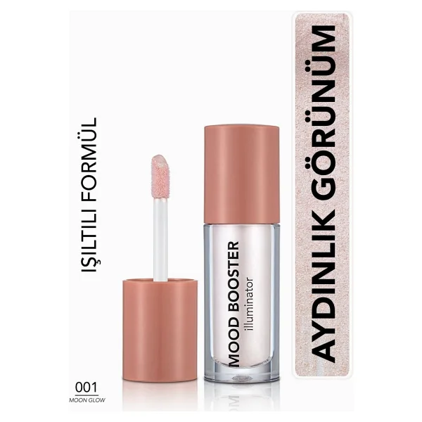 Flormar Mood Booster Hafif Yapılı & Kremsi Dokulu 001 Moon Glow Likit Highlighter - Görsel 10