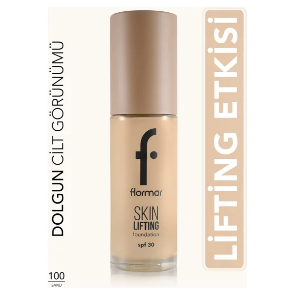 Flormar Skin Lifting Sıkılaştırıcı Bakım Yapan Spf 30 100 Sand 30 Ml Likit Fondöten - Görsel 2