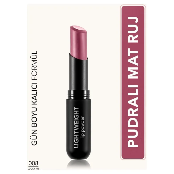 Flormar Lightweight Lip Powder Mat Ultra Hafif Stick Ruj - Görsel 9
