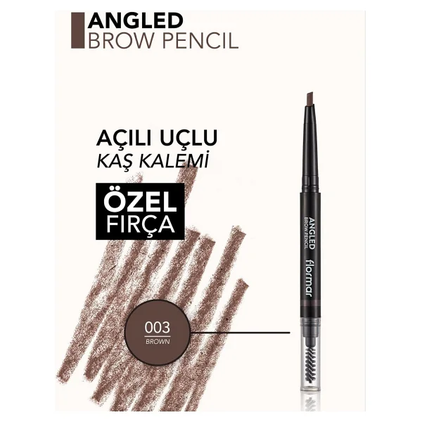 Flormar Angled Brow Pencil 03 Brown Kaş Kalemi - Görsel 5
