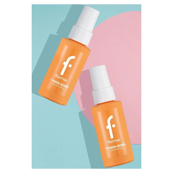 Flormar Vitamin Bomb Canlandırıcı Etkili Vitamin İçeren Serum 30 Ml Makyaj Bazı - Görsel 6